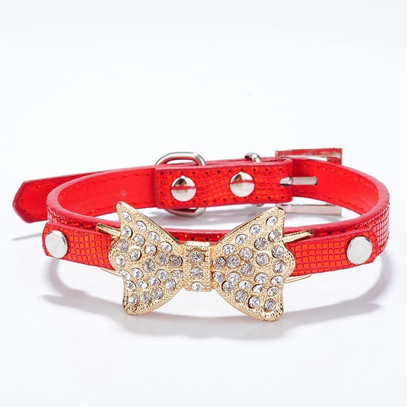 Rhinestone Dog Collar Leather Belt Rhinestone Dog Collar Leather Belt