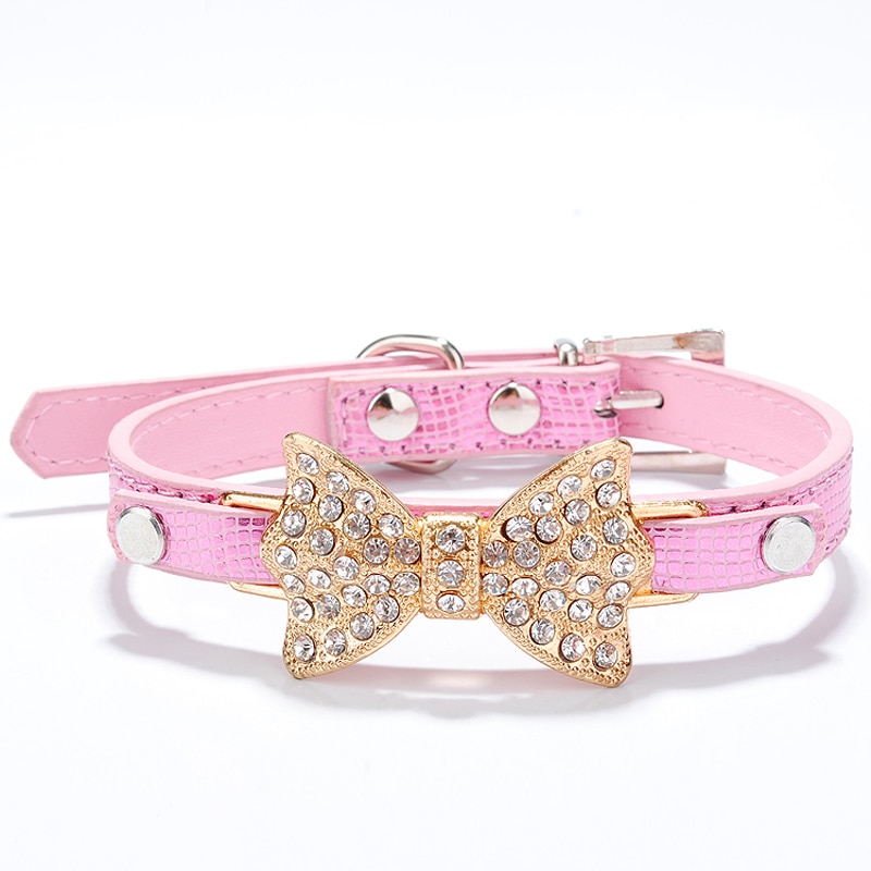 Rhinestone Dog Collar Leather Belt Rhinestone Dog Collar Leather Belt