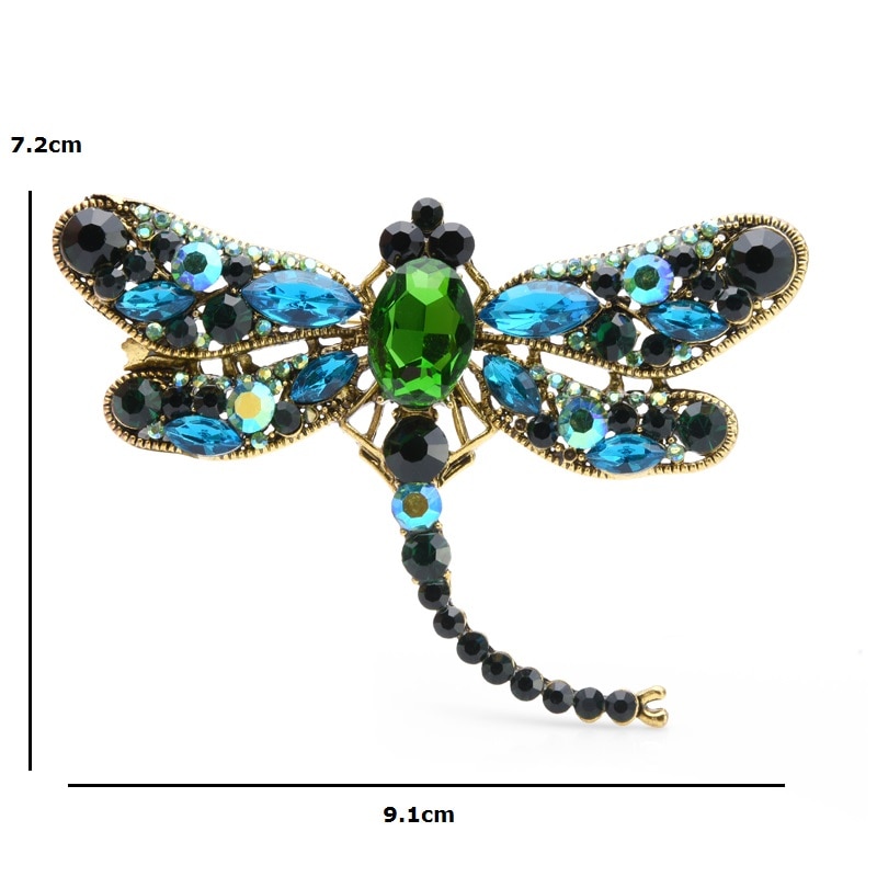 Rhinestone Dragonfly Brooch Pin Rhinestone Dragonfly Brooch Pin