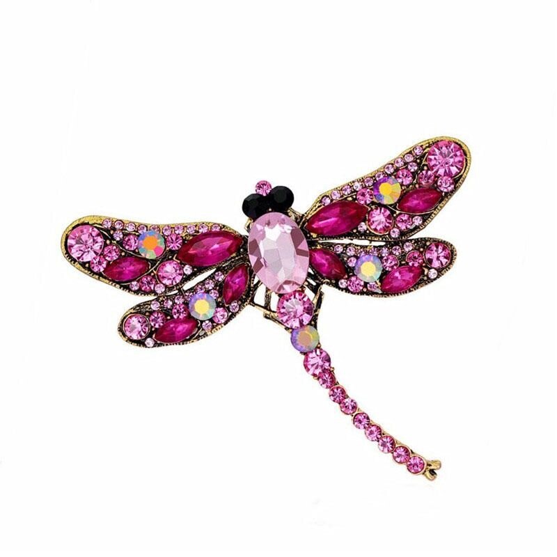 Rhinestone Dragonfly Brooch Pin Rhinestone Dragonfly Brooch Pin