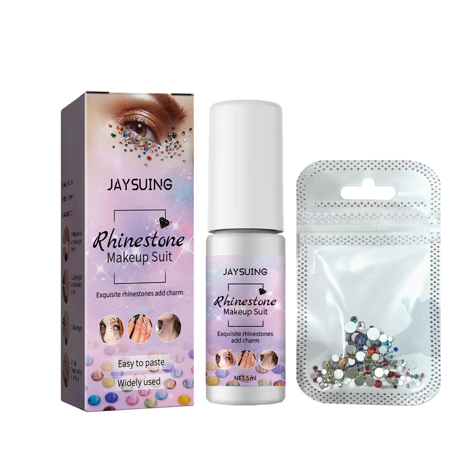 Rhinestone Eye Gems Face Charm with Glue Set Rhinestone Eye Gems Face Charm with Glue Set