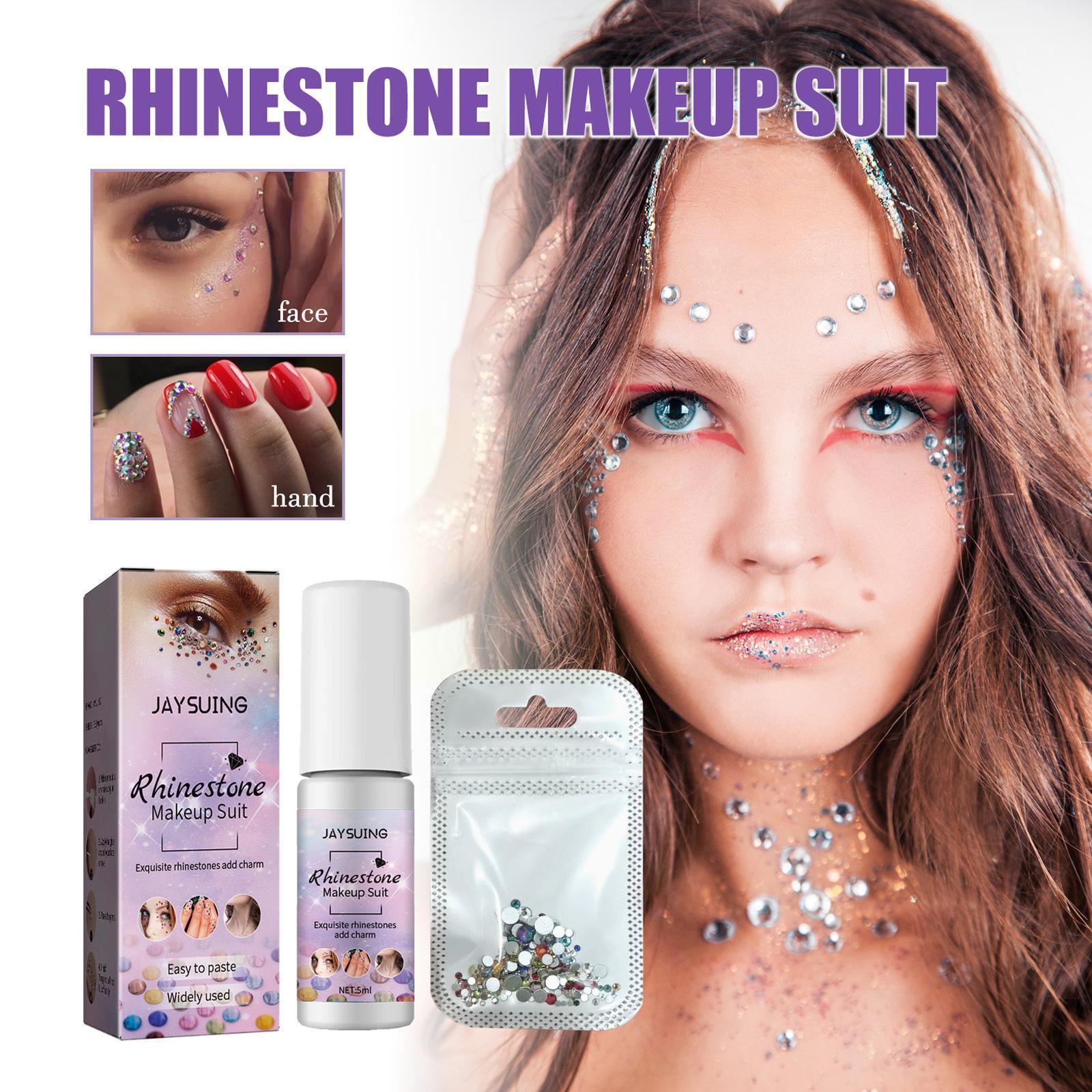 Rhinestone Eye Gems Face Charm with Glue Set Rhinestone Eye Gems Face Charm with Glue Set