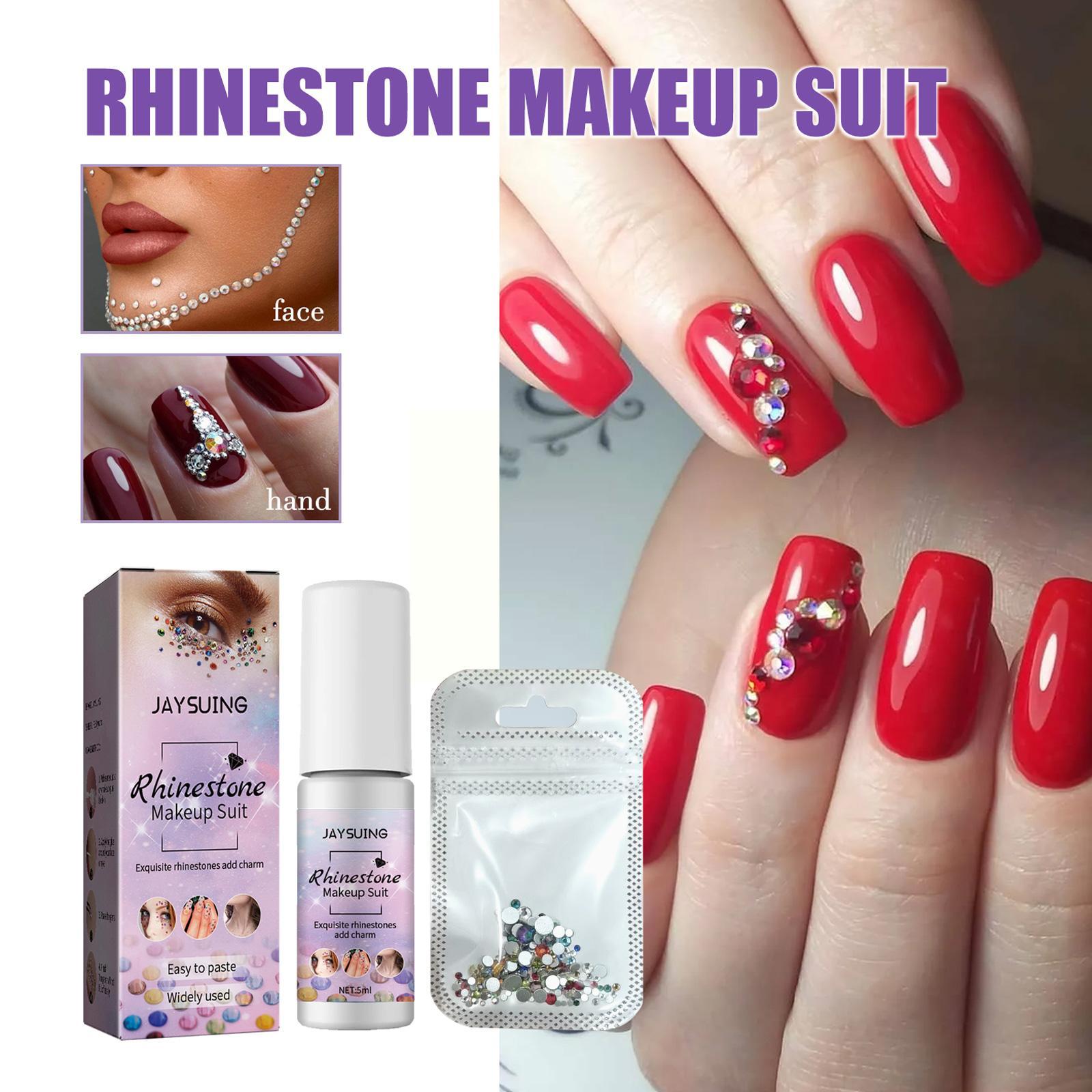 Rhinestone Eye Gems Face Charm with Glue Set Rhinestone Eye Gems Face Charm with Glue Set