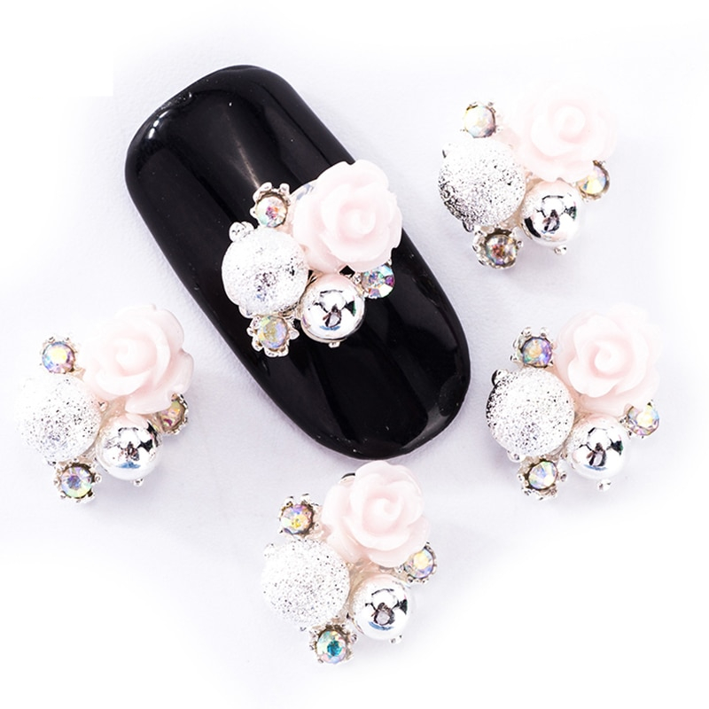 Rhinestone Nails 10pcs Flower Art Rhinestone Nails 10pcs Flower Art
