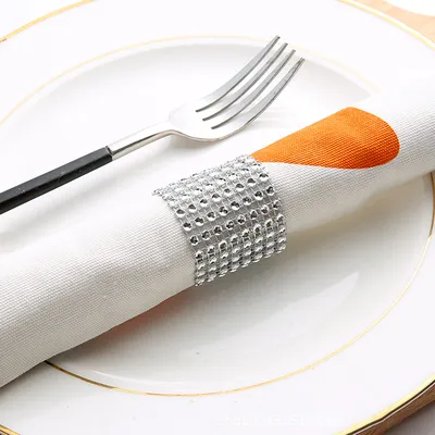 Rhinestone Napkin Rings (100 pcs) Rhinestone Napkin Rings (100 pcs)
