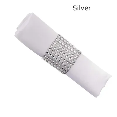 Rhinestone Napkin Rings (100 pcs) Rhinestone Napkin Rings (100 pcs)