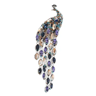 Rhinestone Peacock Brooch Pin Rhinestone Peacock Brooch Pin