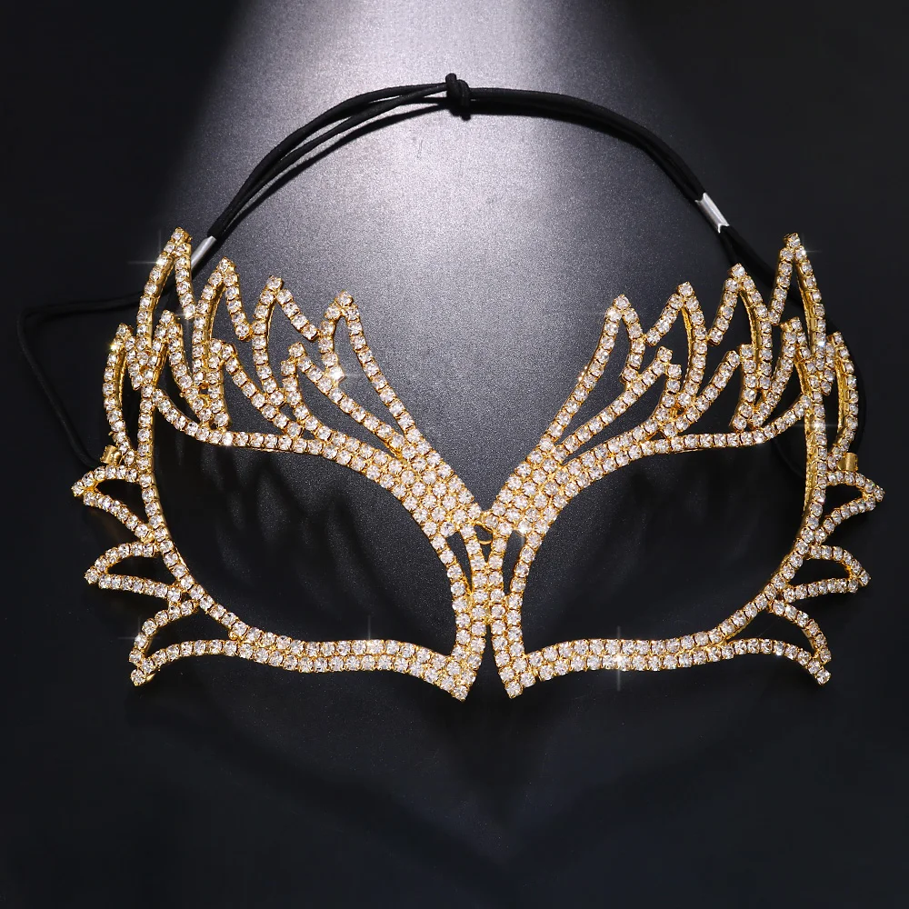 Rhinestone Sexy Mask Handmade Women Festival Face Accessories Crystal Prom Party Mask Masquerade Jewelry Rhinestone Sexy Mask Handmade Women Festival Face Accessories Crystal Prom Party Mask Masquerade Jewelry