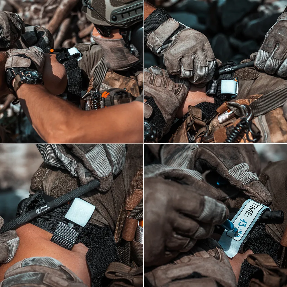 Rhino Rescue Military Survival Tourniquet Metal Turnstile Tactical Combat Rotating Medical Emergency Strap Trauma IFAK