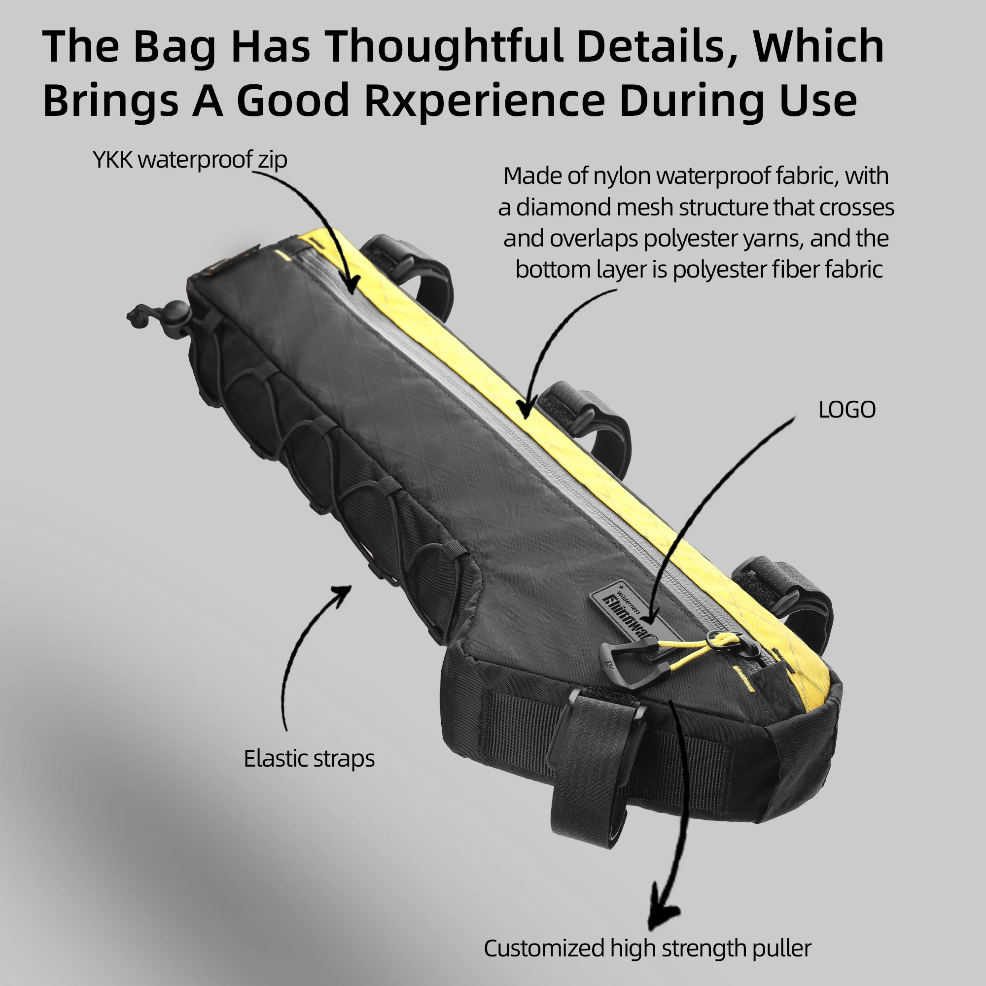 Rhinowalk Bike Frame Bag Water-Resistant Bicycle Triangular Crossbeam Bag For Mtb&Road Gravel Bike With Frame Lengths Rhinowalk Bike Frame Bag Water-Resistant Bicycle Triangular Crossbeam Bag For Mtb&Road Gravel Bike With Frame Lengths