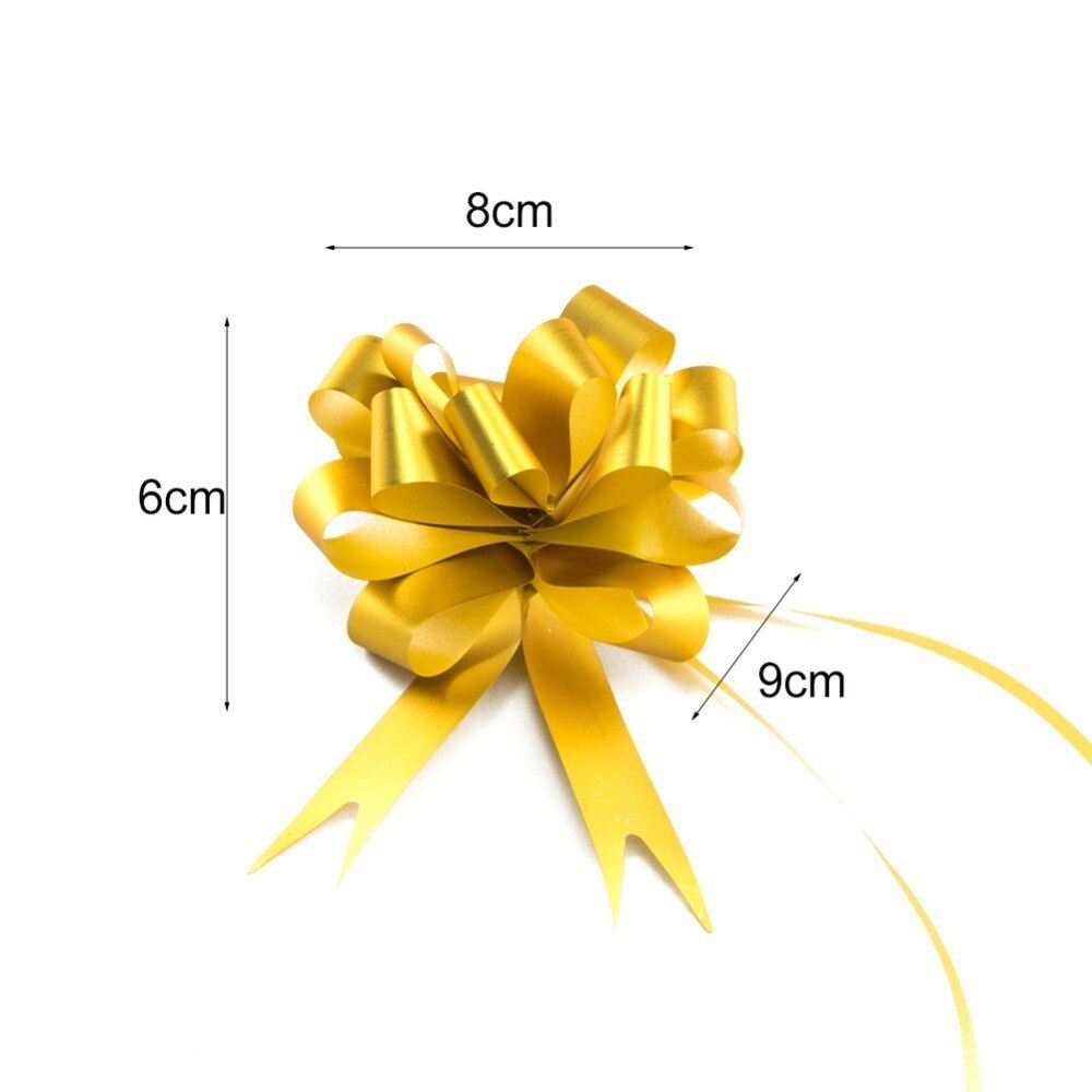 Ribbon Gift Bows Pull Gift Decors (10 Pcs)