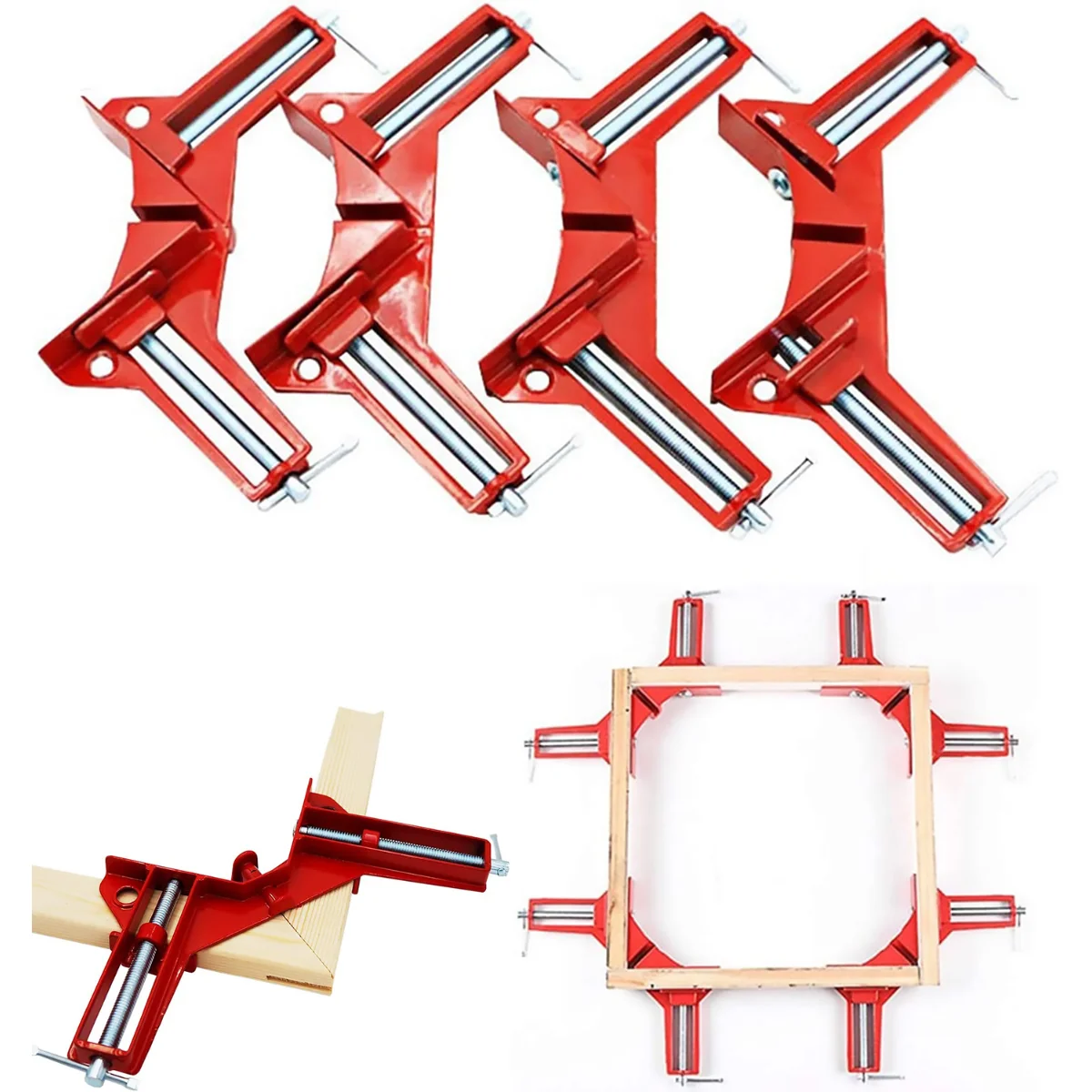 Right Angle Clamp, 90 Degrees Corner Clamp, Picture Frame Holder, Glass Holder, DIY Woodworking Hand Tools Right Angle Clamp, 90 Degrees Corner Clamp, Picture Frame Holder, Glass Holder, DIY Woodworking Hand Tools