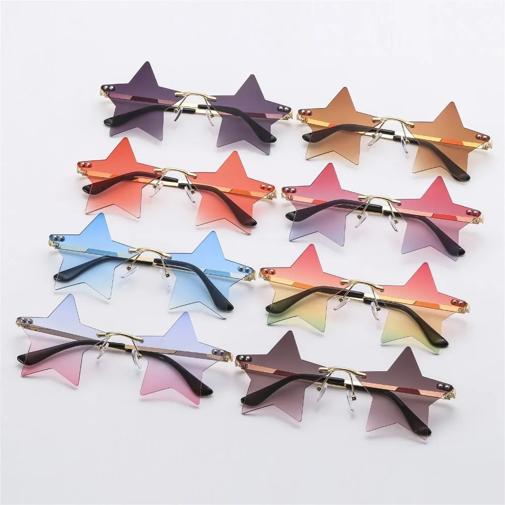 Rimless Star Shaped Sunglasses