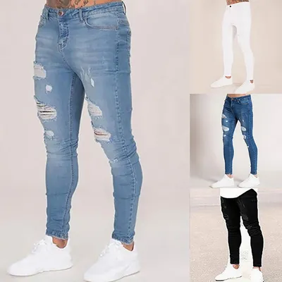 Ripped Jeans For Men Denim Pants