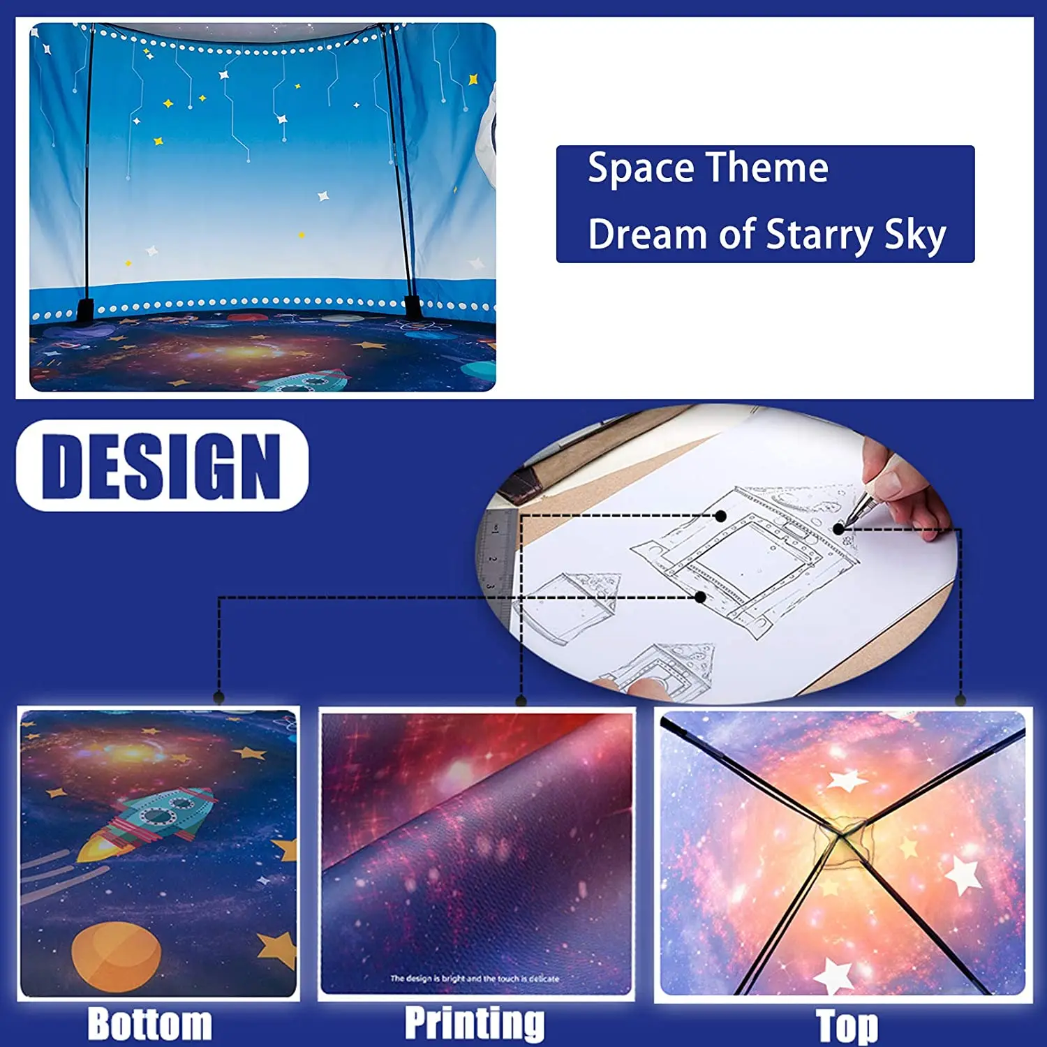 Rocket Ship Kids Tent Pop Up Play Toy Tent for Children Large Space Indoor Pretend Playhouse Outdoor Play Tent for Boys Rocket Ship Kids Tent Pop Up Play Toy Tent for Children Large Space Indoor Pretend Playhouse Outdoor Play Tent for Boys