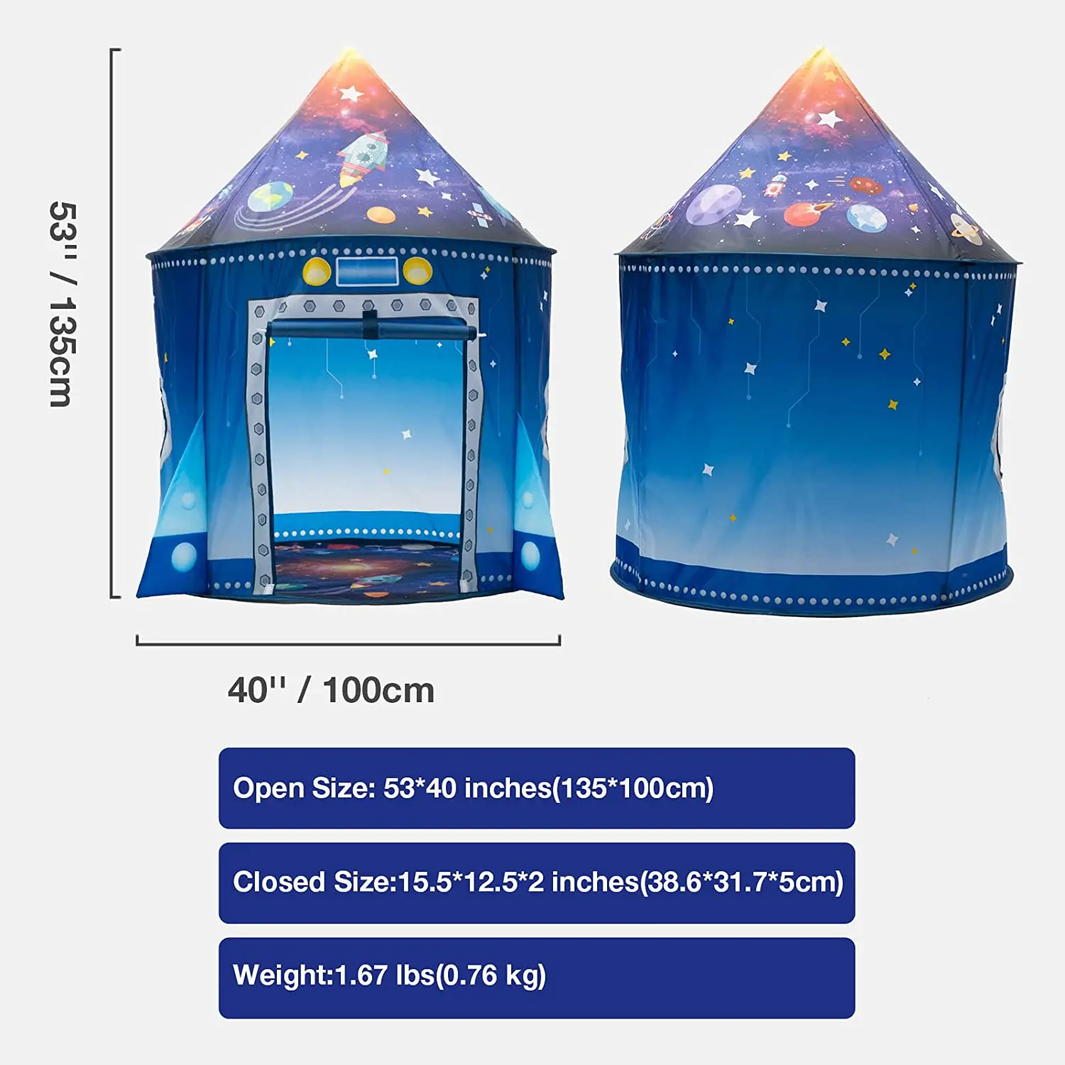 Rocket Ship Kids Tent Pop Up Play Toy Tent for Children Large Space Indoor Pretend Playhouse Outdoor Play Tent for Boys Rocket Ship Kids Tent Pop Up Play Toy Tent for Children Large Space Indoor Pretend Playhouse Outdoor Play Tent for Boys