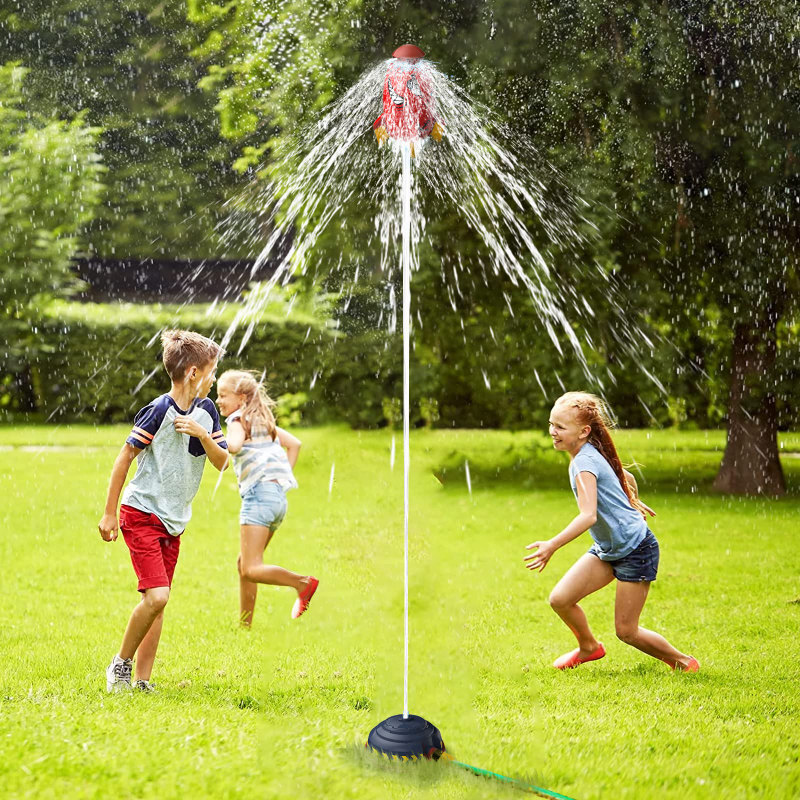 Rocket Sprinkler Spinning Flying Children's Outdoor Water Playing Toy Fun Interaction In Garden Lawn Watering Toys Rocket Sprinkler Spinning Flying Children's Outdoor Water Playing Toy Fun Interaction In Garden Lawn Watering Toys