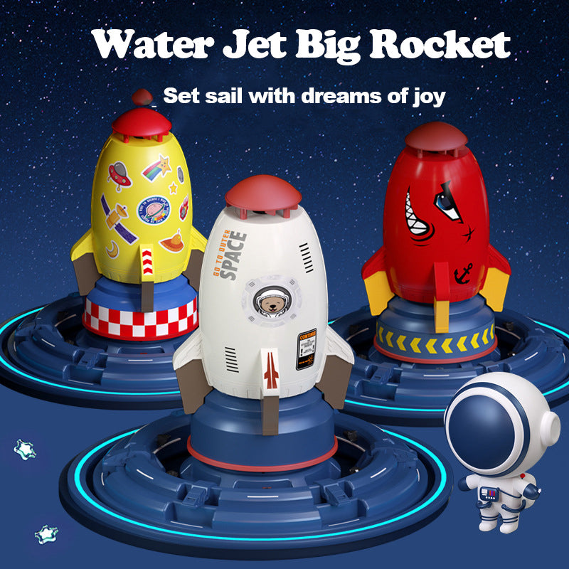 Rocket Sprinkler Spinning Flying Children's Outdoor Water Playing Toy Fun Interaction In Garden Lawn Watering Toys Rocket Sprinkler Spinning Flying Children's Outdoor Water Playing Toy Fun Interaction In Garden Lawn Watering Toys
