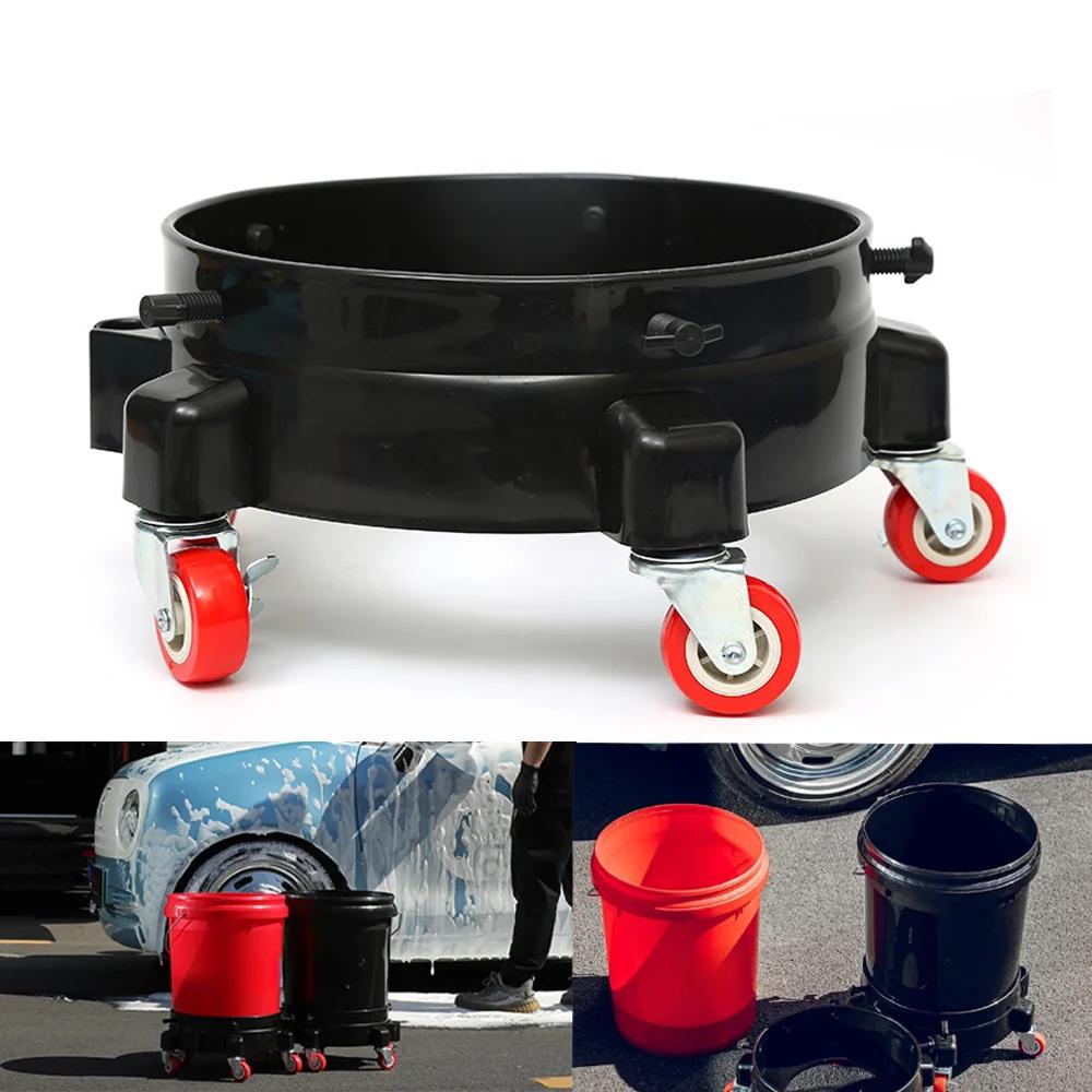 Rolling Bucket Dolly 360° Swivel Bucket Roller Removable Truck with Wheels Storage Tray Heavy Duty Car Wash Tools Rolling Bucket Dolly 360° Swivel Bucket Roller Removable Truck with Wheels Storage Tray Heavy Duty Car Wash Tools