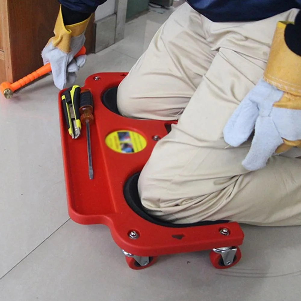 Rolling Knee Protection Pad with Wheels Built in Foam Padded per Platform Laying Tile or Vinyl Auto Repair Protecting Rolling Knee Protection Pad with Wheels Built in Foam Padded per Platform Laying Tile or Vinyl Auto Repair Protecting