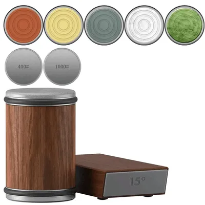 Rolling Knife Sharpener Magnetic Knife Holder Diamond Sharpening Stone Kit with 15 and 20 Degrees Angle Roller Kitchen