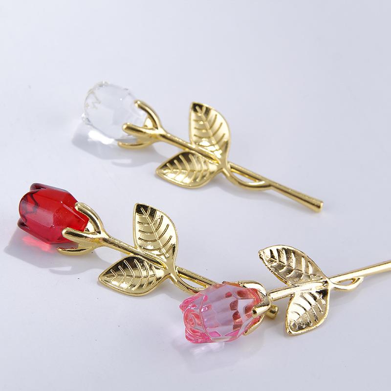 Romantic Crystal Rose with Box Romantic Crystal Rose with Box