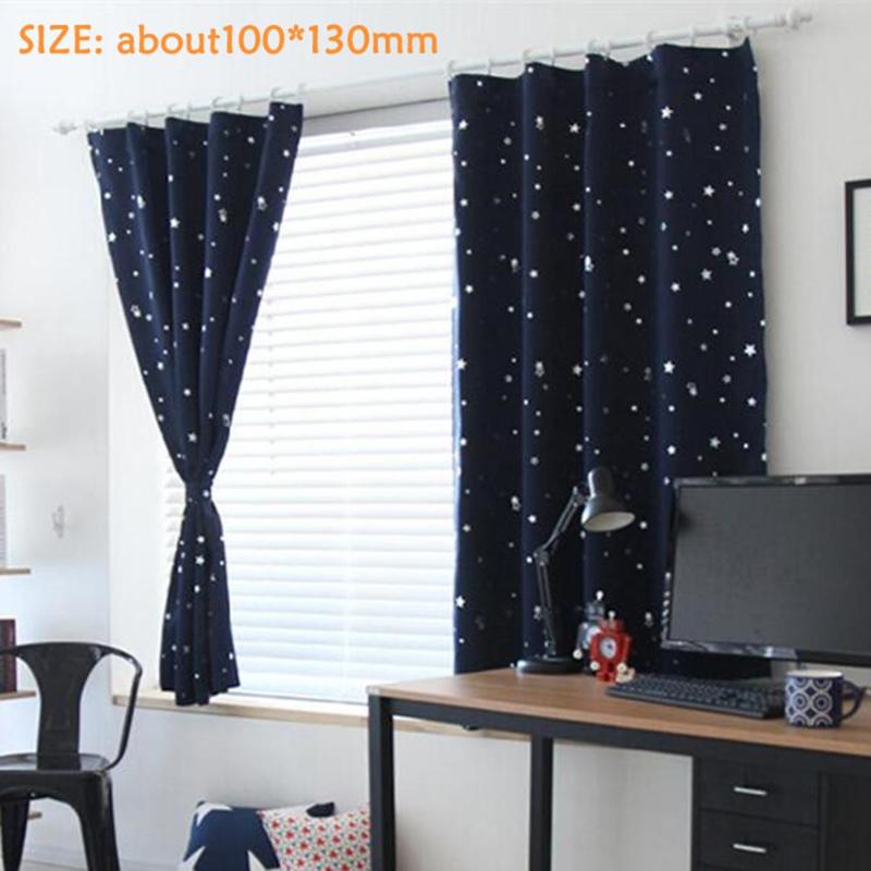 Room Curtains With Star Pattern