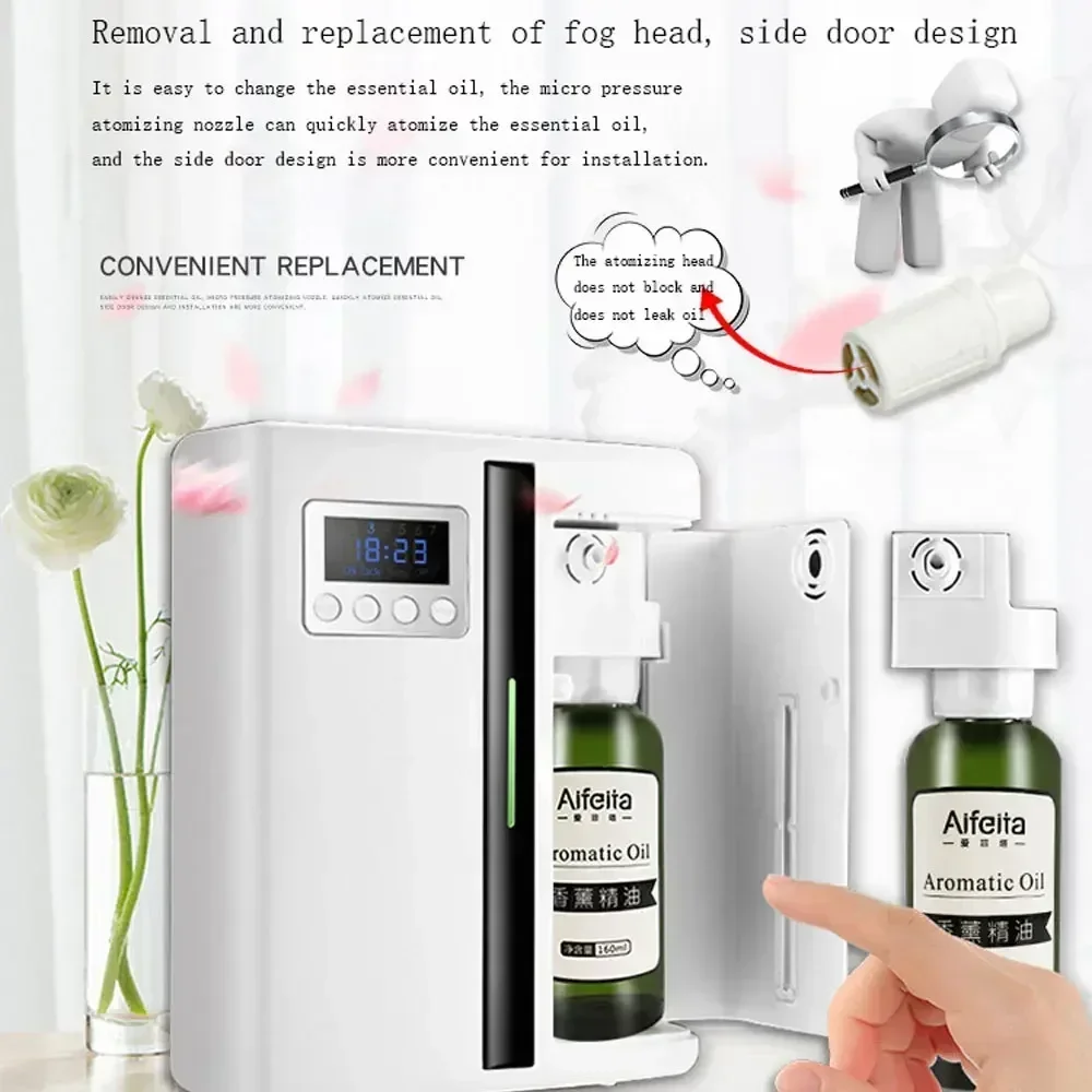 Room Fragrance Diffuser Wall Mounted Hotel Air Freshener Bluetooth Essential Oils Diffuser Built-in Fan Electric Smell Room Fragrance Diffuser Wall Mounted Hotel Air Freshener Bluetooth Essential Oils Diffuser Built-in Fan Electric Smell