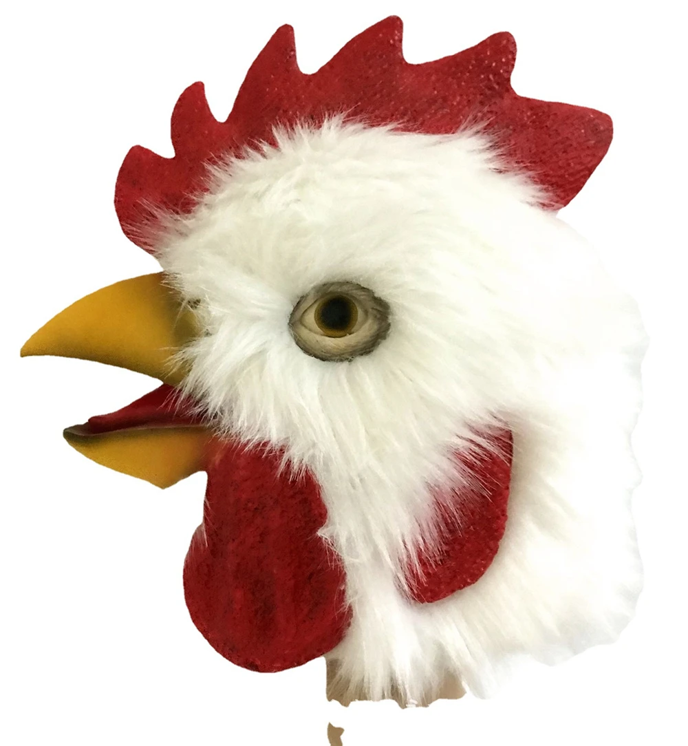 Rooster Mask Chicken Mask Halloween Novelty Costume Party Latex Animal Head Face Rooster Cosplay Props Carnival Accessor Rooster Mask Chicken Mask Halloween Novelty Costume Party Latex Animal Head Face Rooster Cosplay Props Carnival Accessor