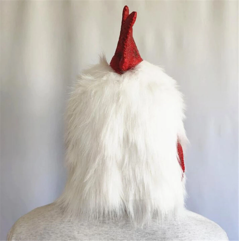 Rooster Mask Chicken Mask Halloween Novelty Costume Party Latex Animal Head Face Rooster Cosplay Props Carnival Accessor Rooster Mask Chicken Mask Halloween Novelty Costume Party Latex Animal Head Face Rooster Cosplay Props Carnival Accessor