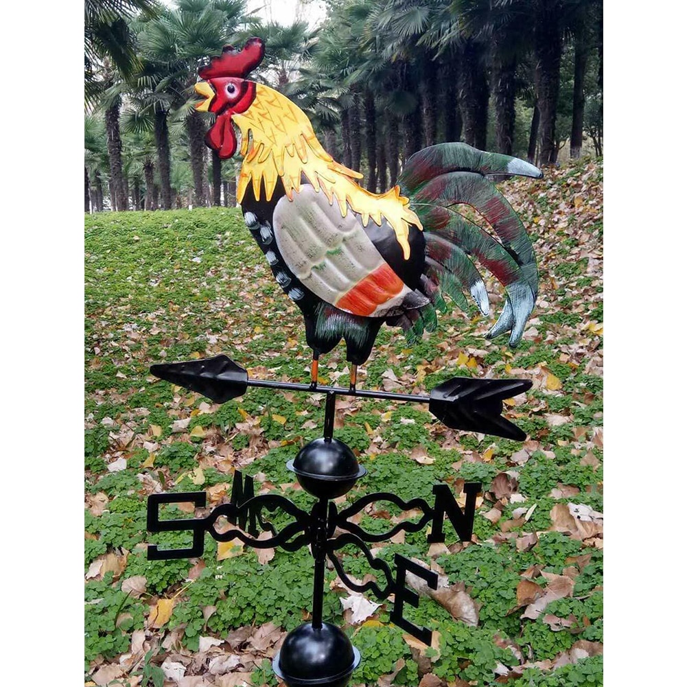 Rooster Weather Vane Metal Decor