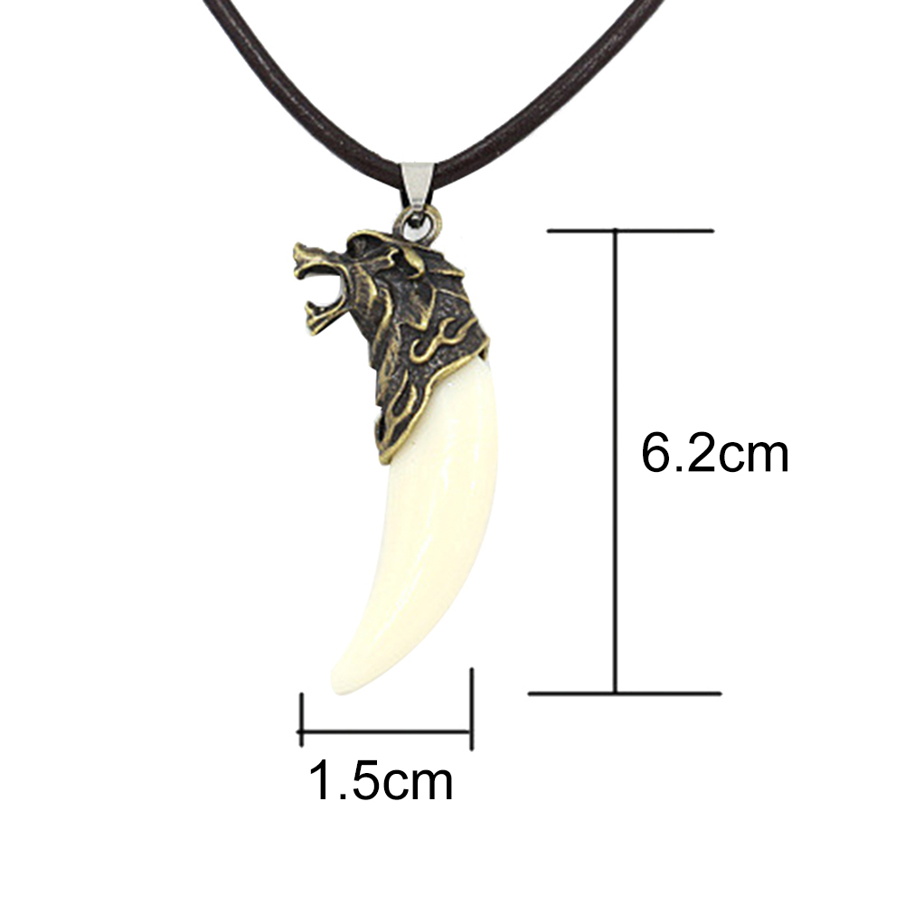 Rope Chain Wolf Fang Necklace Rope Chain Wolf Fang Necklace