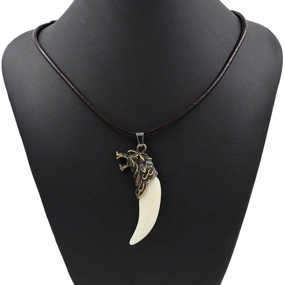 Rope Chain Wolf Fang Necklace Rope Chain Wolf Fang Necklace