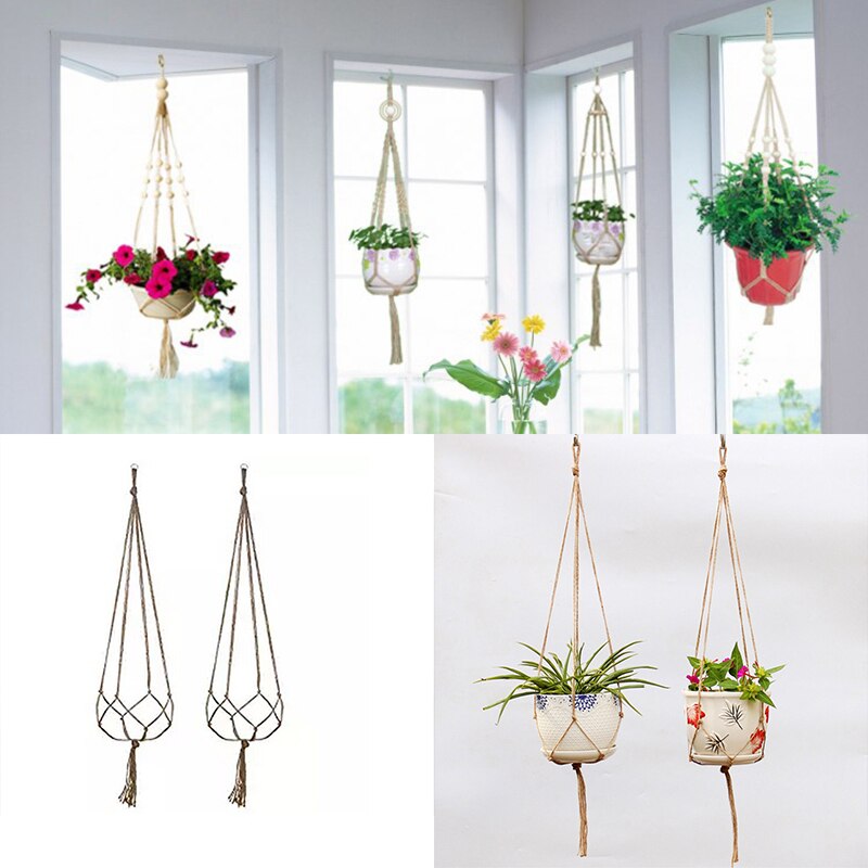 Rope Plant Hanger Handmade Braided Hemp Rope Plant Hanger Handmade Braided Hemp