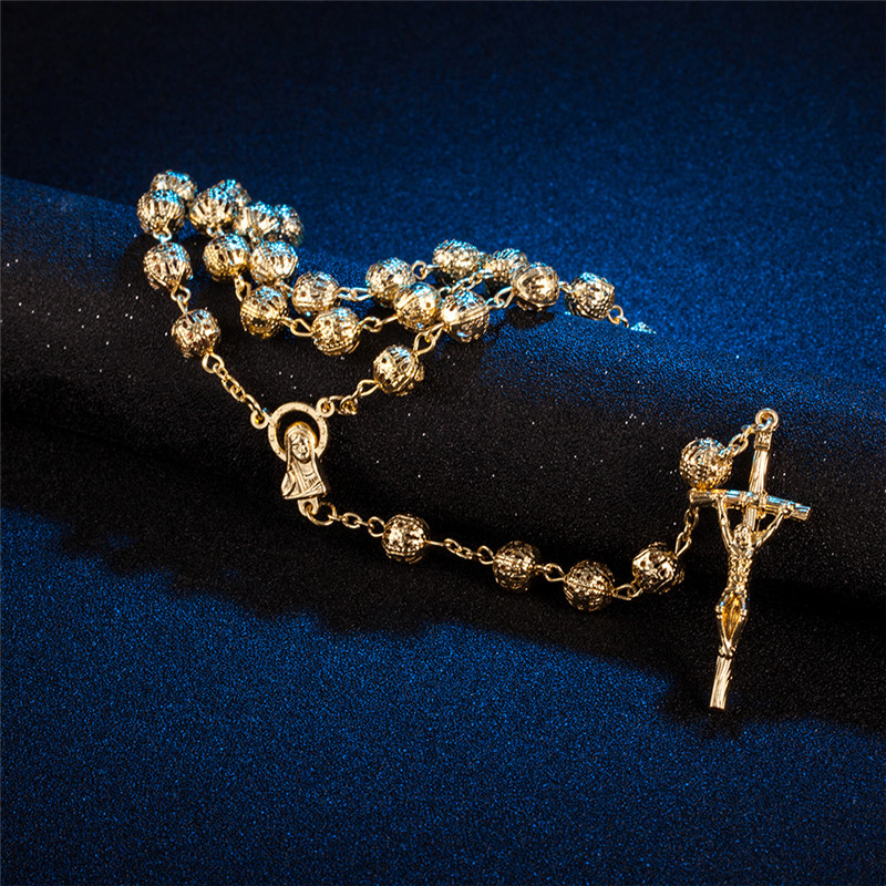 Rosary Beads Round Necklace Rosary Beads Round Necklace