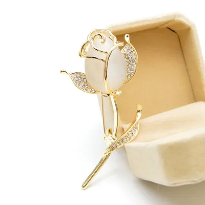 Rose Brooch Elegant Flower Pin Rose Brooch Elegant Flower Pin