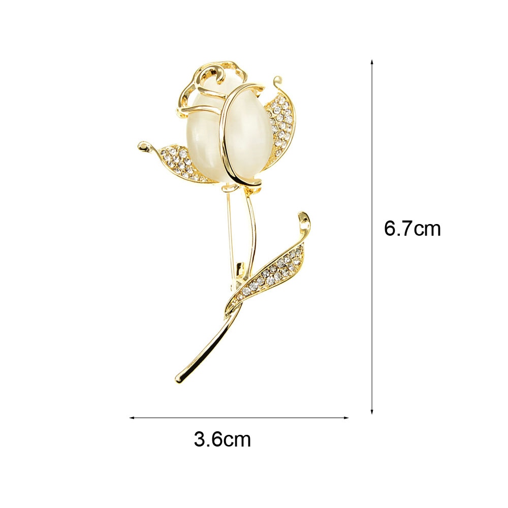 Rose Brooch Elegant Flower Pin Rose Brooch Elegant Flower Pin