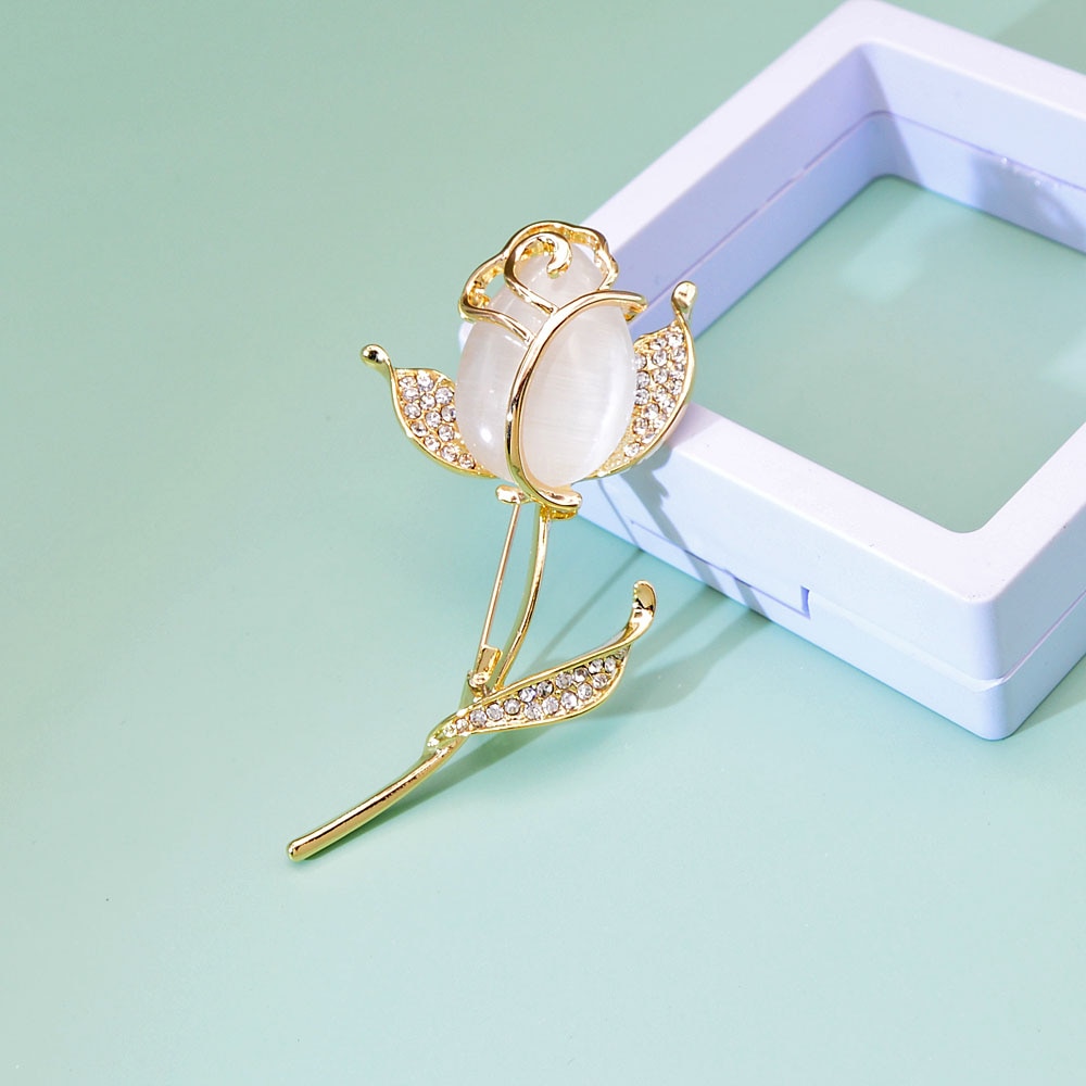 Rose Brooch Elegant Flower Pin Rose Brooch Elegant Flower Pin