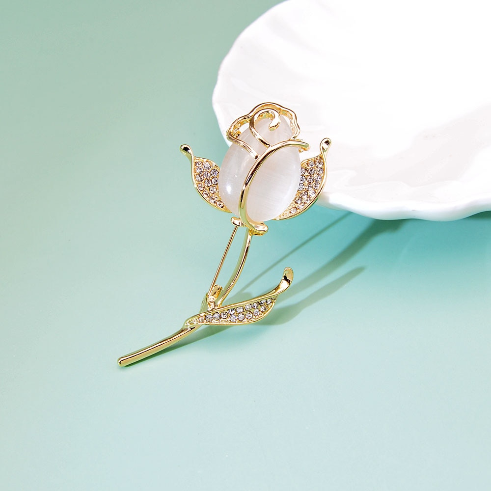 Rose Brooch Elegant Flower Pin Rose Brooch Elegant Flower Pin