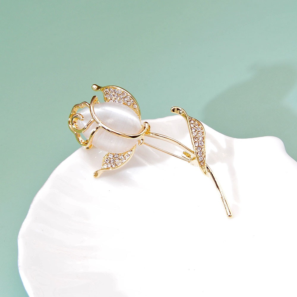 Rose Brooch Elegant Flower Pin Rose Brooch Elegant Flower Pin