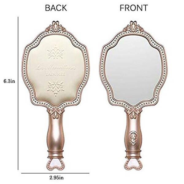 Rose Gold Vintage Hand Held Mirror Rose Gold Vintage Hand Held Mirror