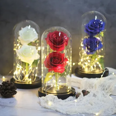 Rose In A Glass Artificial Flowers Rose In A Glass Artificial Flowers