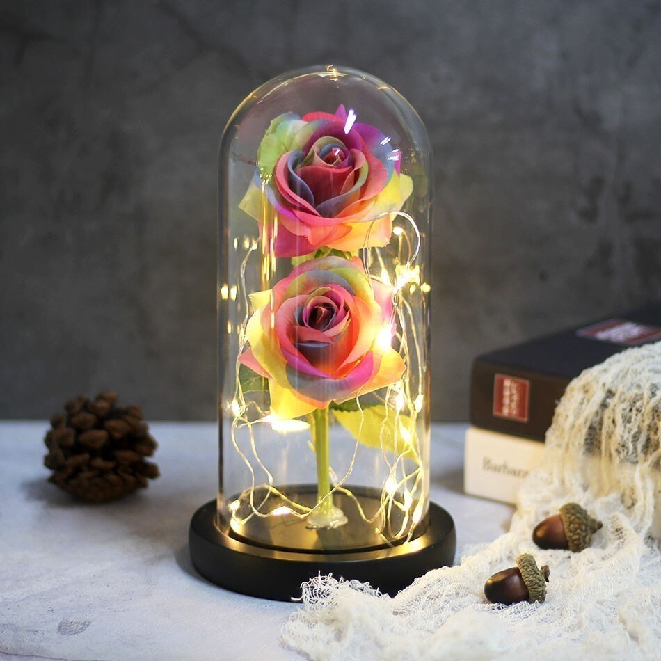 Rose In A Glass Artificial Flowers Rose In A Glass Artificial Flowers