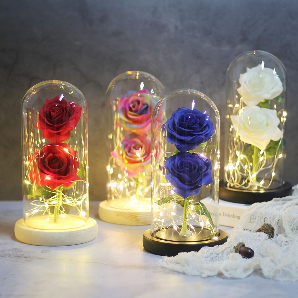 Rose In A Glass Artificial Flowers Rose In A Glass Artificial Flowers