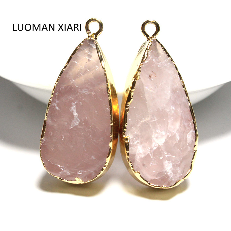 Rose Quartz Necklace Crystal Pendant Rose Quartz Necklace Crystal Pendant