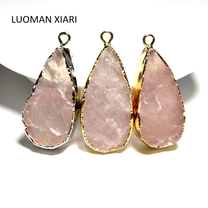 Rose Quartz Necklace Crystal Pendant Rose Quartz Necklace Crystal Pendant