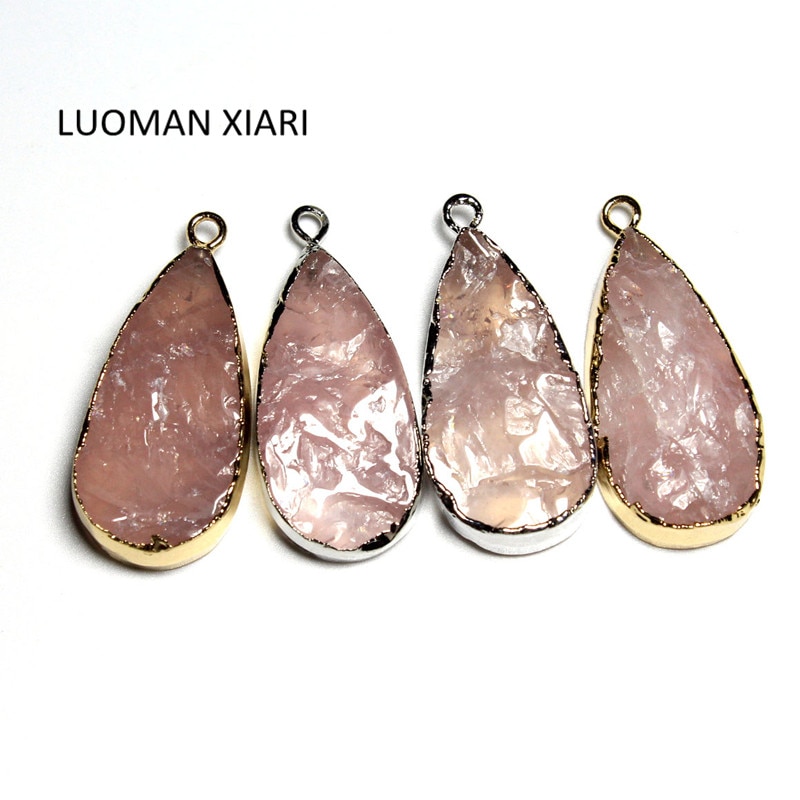 Rose Quartz Necklace Crystal Pendant Rose Quartz Necklace Crystal Pendant