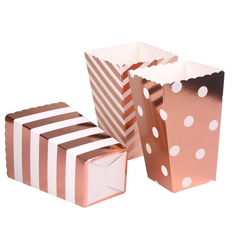 Rosegold Popcorn Paper Cups (6pcs) Rosegold Popcorn Paper Cups (6pcs)
