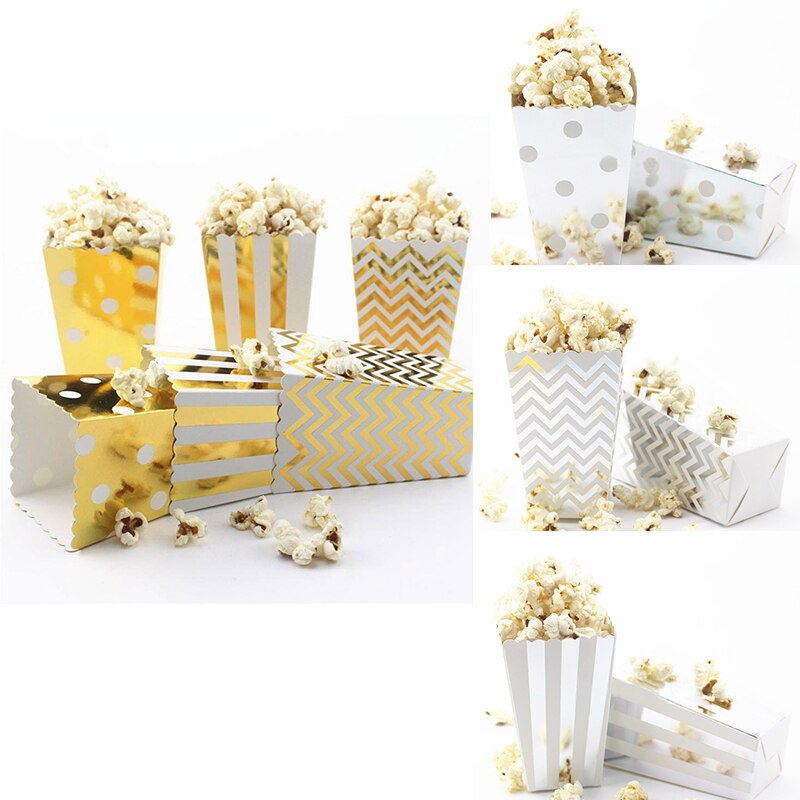 Rosegold Popcorn Paper Cups (6pcs) Rosegold Popcorn Paper Cups (6pcs)