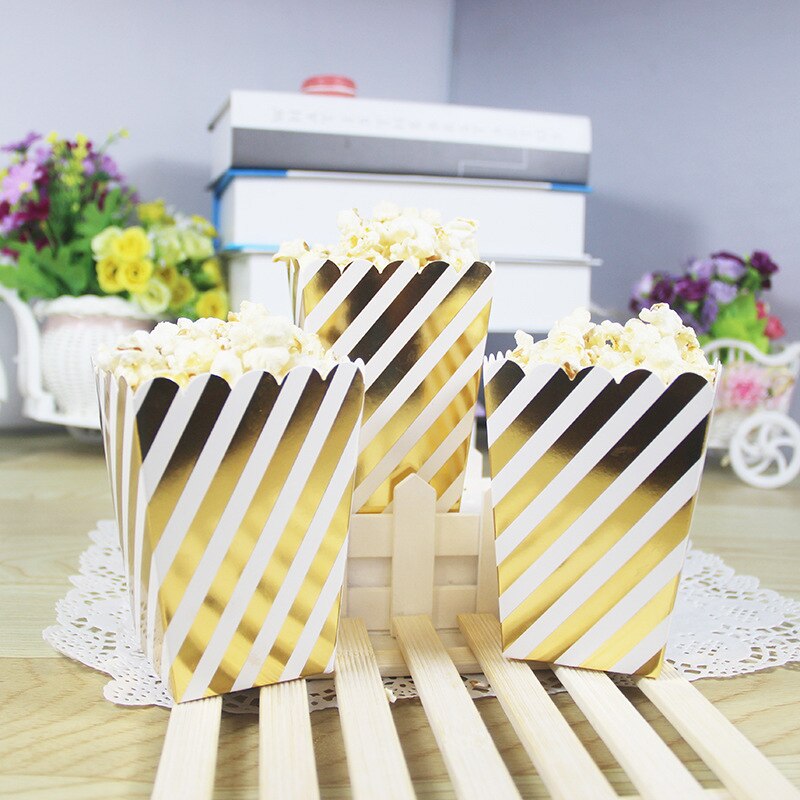 Rosegold Popcorn Paper Cups (6pcs) Rosegold Popcorn Paper Cups (6pcs)